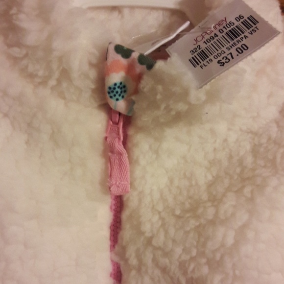 Baby girls Okie Dokie sherpa vest - Picture 2 of 6